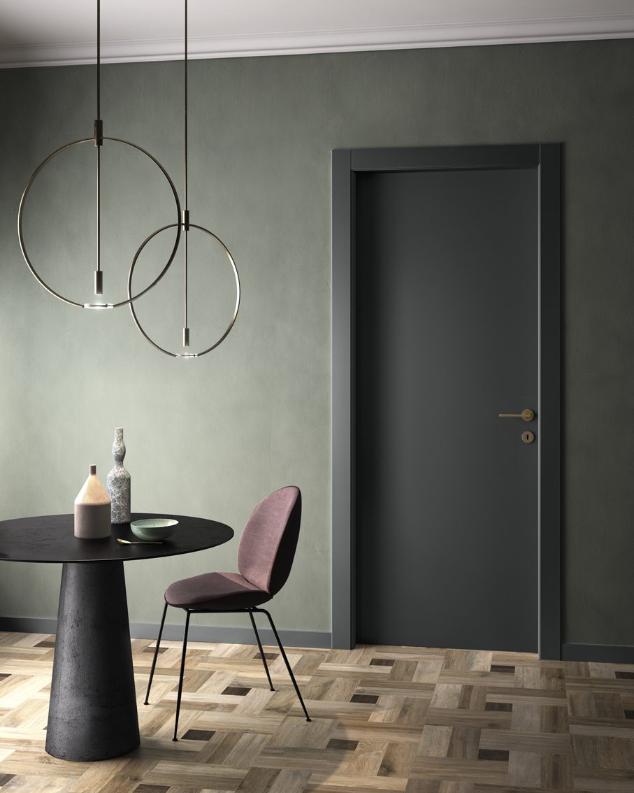 Garofoli porta laccata Milia arredare con il nero